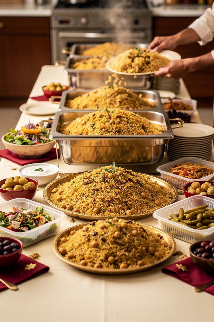 مطبخ الرز بالحمص - خدمات الولائم والمناسبات في مكة المكرمة